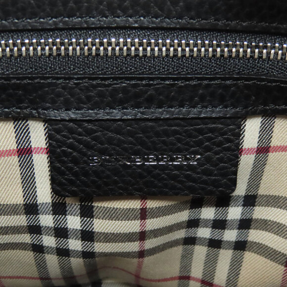 BURBERRY Black Leather Tote Bag - Picture 6 of 11
